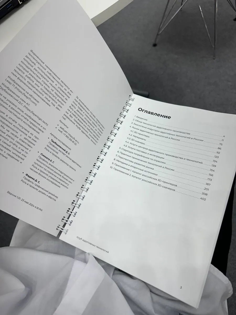 Оглавление отчёта 2024 года